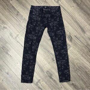 HUDSON Collin Midrise Floral Pattern Pants Size 29